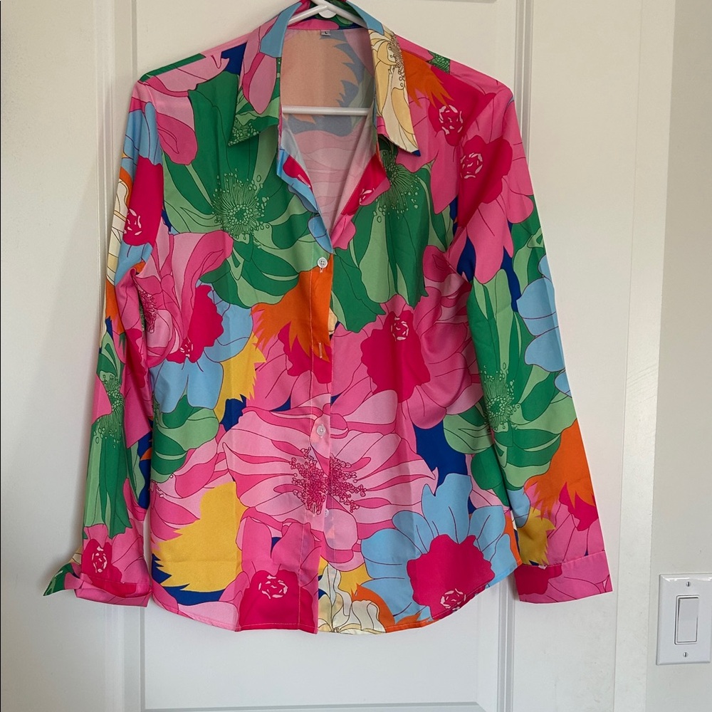 Floral Button-Up Shirt